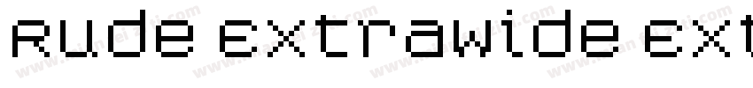 Rude ExtraWide Extra字体转换